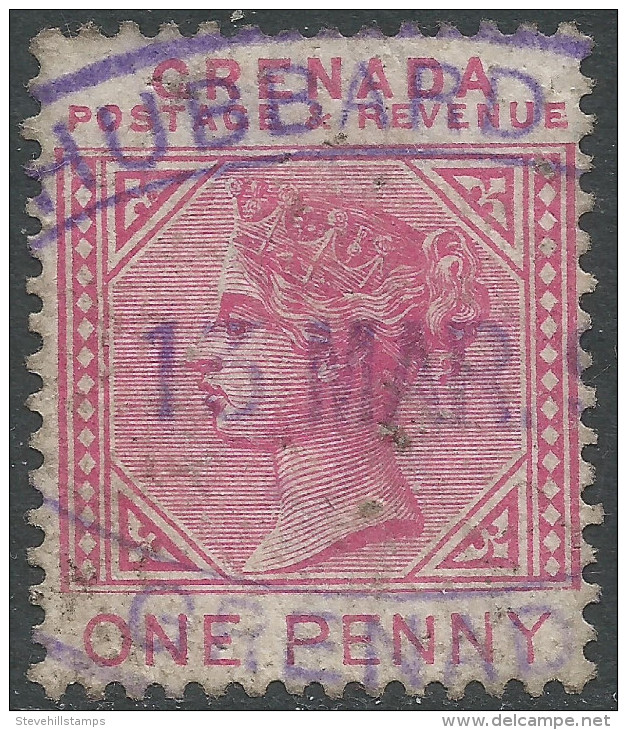 Grenada. 1887 QV, Postage & Revenue. 1d Used SG 40. - Grenade (...-1974)