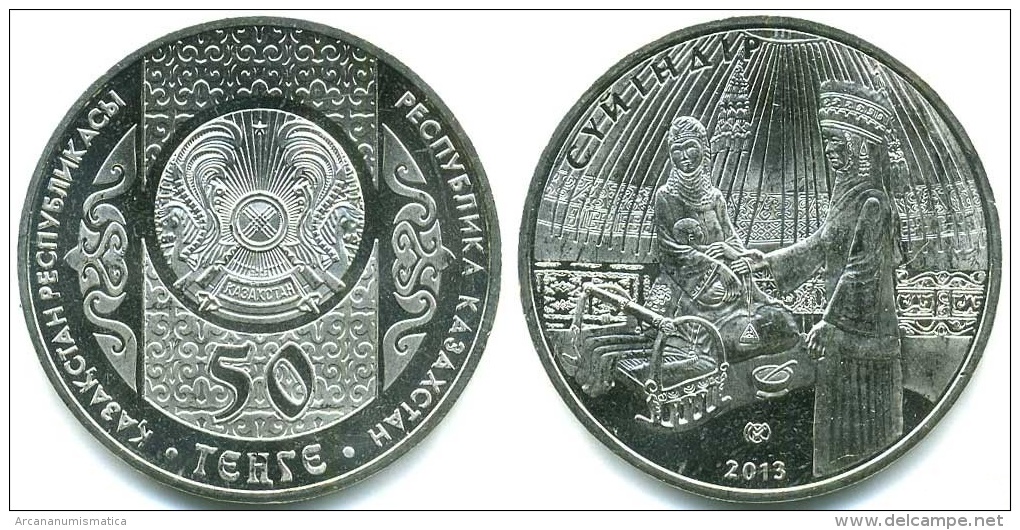 KAZAKHSTAN   50  TENGE  2.013  2013   SC/UNC  "SUYINDIR"  T-DL-10.380 - Kazakhstan