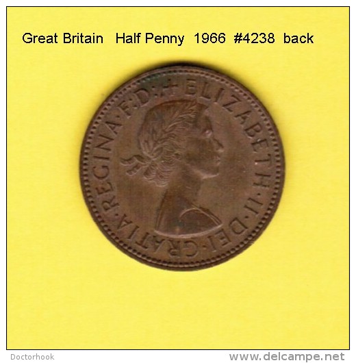 GREAT BRITAIN   1/2  PENNY  1966  (KM # 896) - C. 1/2 Penny