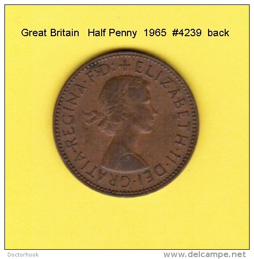 GREAT BRITAIN   1/2  PENNY  1965  (KM # 896) - C. 1/2 Penny