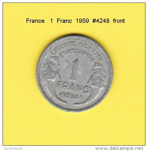 FRANCE   1  FRANC  1959 (KM # 885a.1) - Other & Unclassified