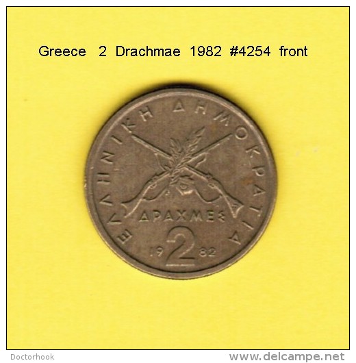 GREECE  2  DRACHMAE  1982  (KM # 130) - Greece