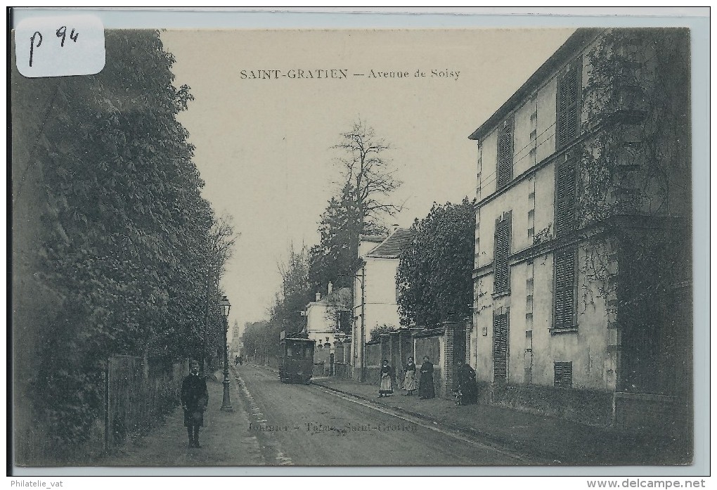 CARTES POSTALES SAINT GRATIEN     AVENUE DE SOISY   TRAMWAY - Saint Gratien