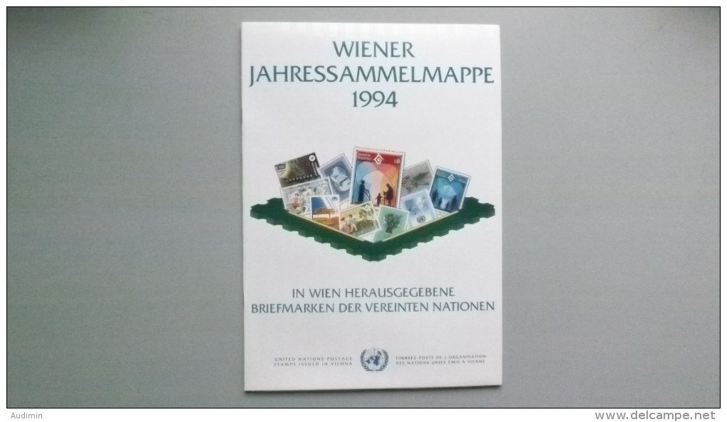 UNO-Wien 160/1, 166-177 Souvenir-Folder 1994 Oo/used, Jahreszusammenstellung 1994 - Used Stamps