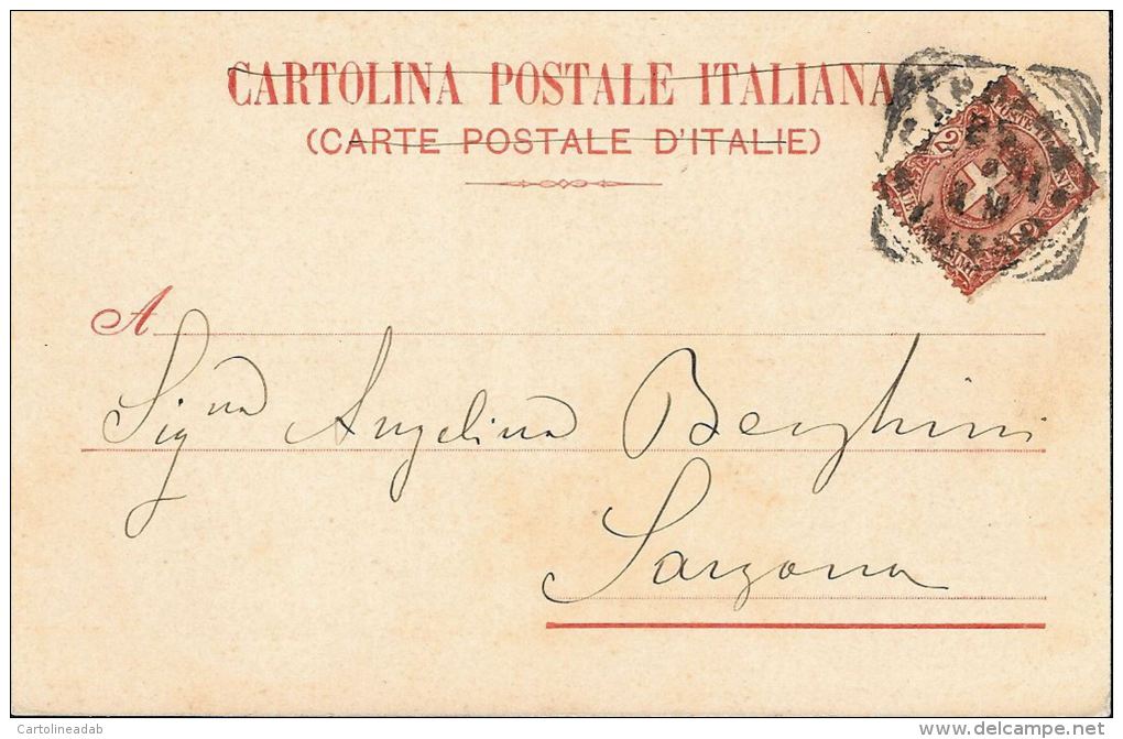 [DC5569] CARTOLINA - RARA - CARRARA - RISERVATA A S. MARTINI - VARIE PIAZZE - Viaggiata - Old Postcard - Massa