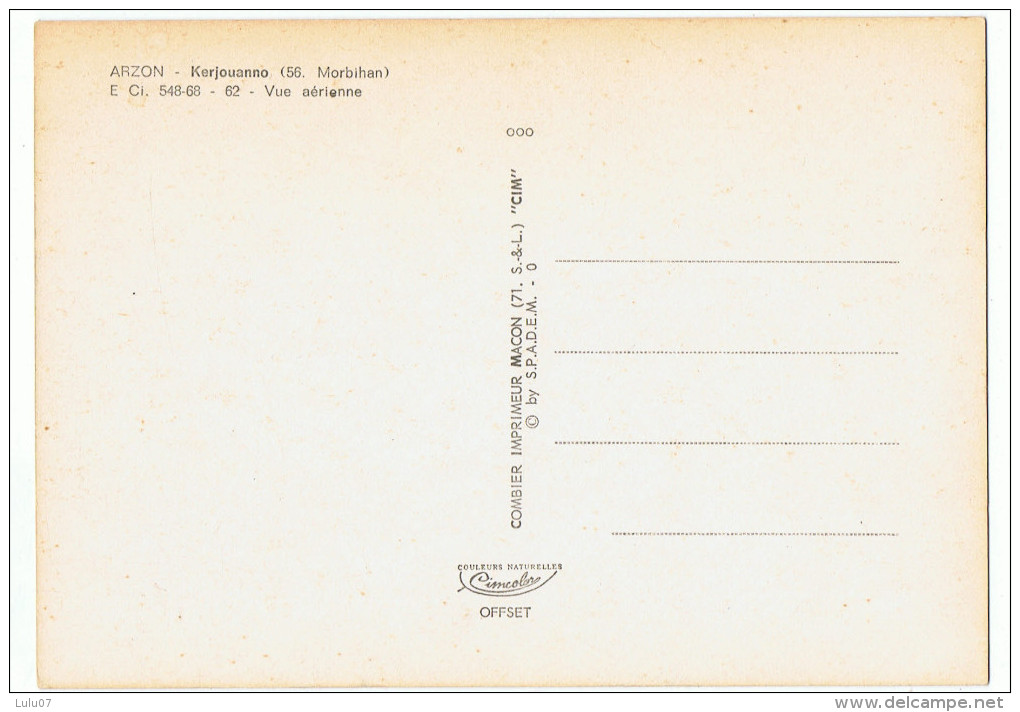 ARZON    Kerjouanno  Vue Aérienne - Arzon