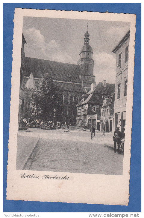 CPA - COTTBUS - Oberkirche - Market - Marché - Cottbus