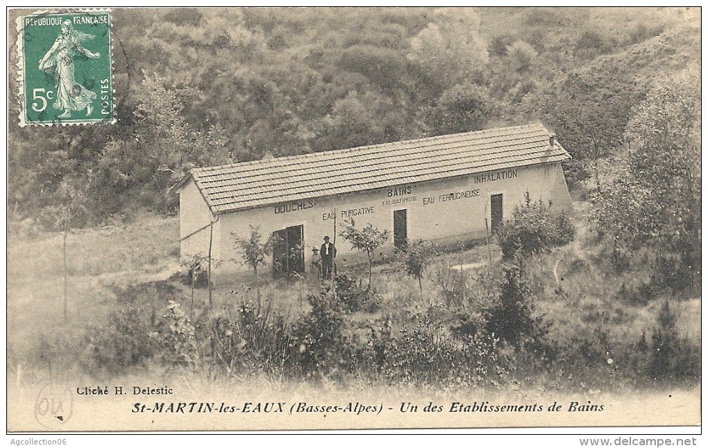 ST MARTIN DES EAUX. UN DES ETABLISSEMENT DE BAINS - Autres & Non Classés