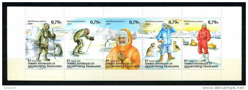 TAAF 2003  N° 352 à 356** Carnet  Neuf = MNH Cote: 16€  Superbe Costumes Suits - Ungebraucht