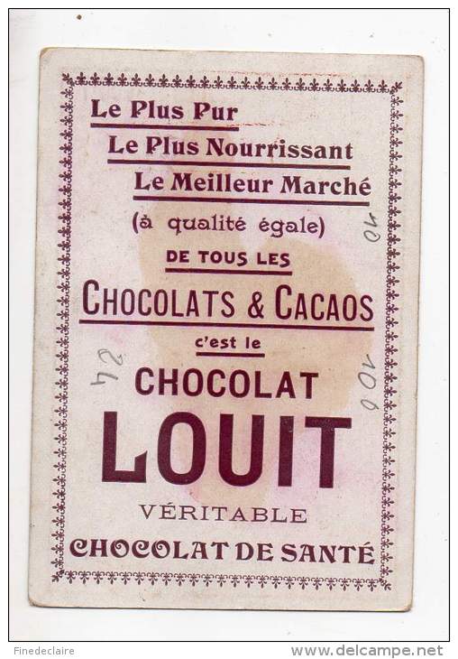 Chromo - Chocolat Louis - J.B. Poquelin Dit Molière - Scène Du Malade Imaginaire - Louit