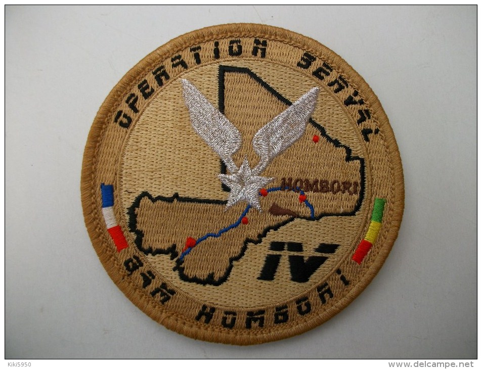 ECUSSON MALI N° 4 -  OPERATION SERVAL - 2013/2014-GROUPEMENT AEROMOBILE - Scudetti In Tela