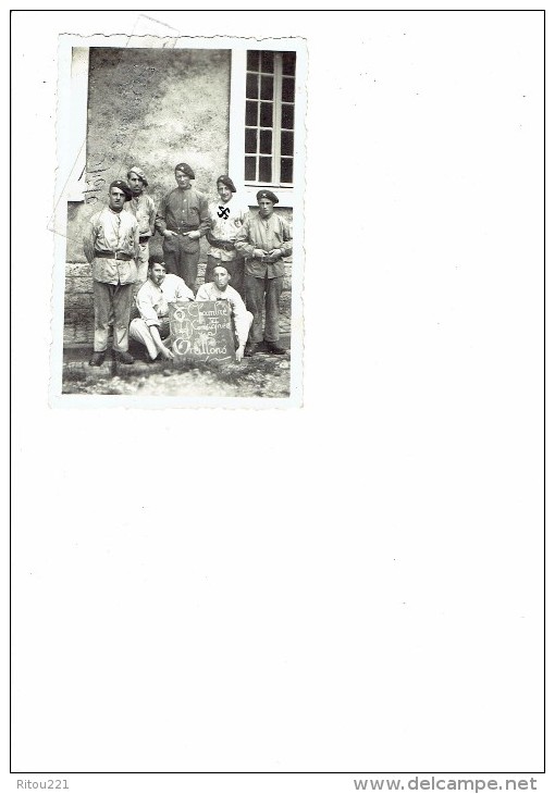 Photographie Militaria - Groupe Soldats Militaires - Calot - Chambre Consignée Oreillons - DINOX Guilleminot - Guerre, Militaire