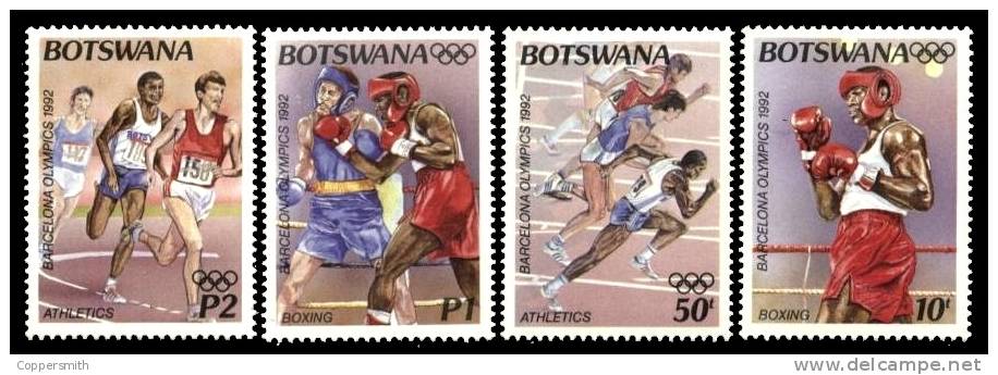 (139-140) Botswana  1992  Sport / Olympics / JO Barcelona  ** / Mnh  Michel 535-38 + BL 25 - Botswana (1966-...)