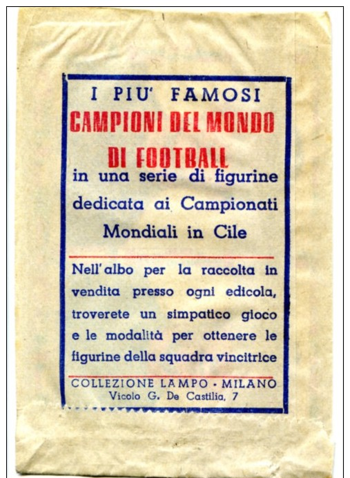 153> Pacchetto INTEGRO Di Figurine CALCIO MONDIALE 1962 In Cile - Edizioni LAMPO - Altri & Non Classificati