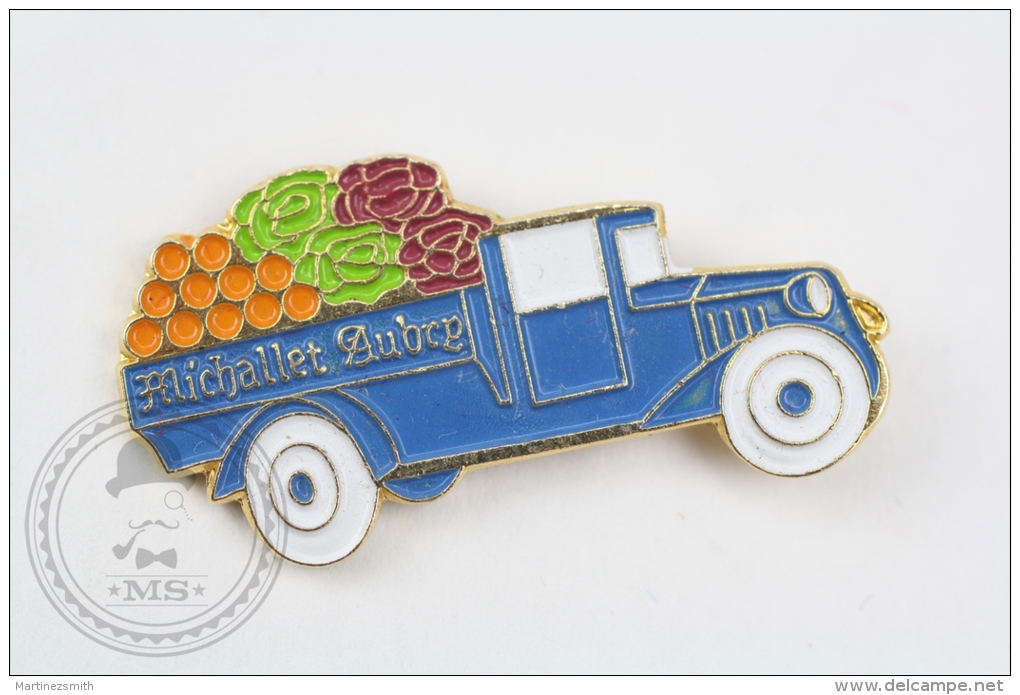 Michallet Aubry Fruits & Vegetables Truck - Pin Badge #PLS - Transport Und Verkehr