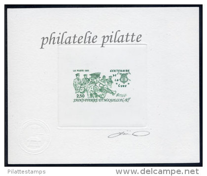 -Saint-Pierre & Miquelon  545 épreuve D'artiste Musique - Imperforates, Proofs & Errors