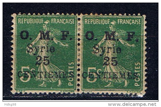 SYR+ Syrien 1921 Mi 153 Mlh Säerin (Paar) - Unused Stamps