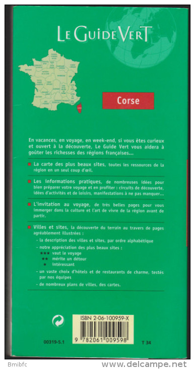 MICHELIN             Le Guide Vert  Corse             2002 - Michelin (guides)