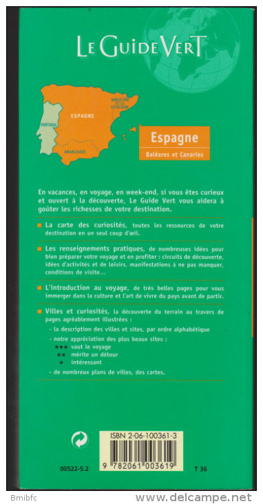 MICHELIN             Le Guide Vert  Espagne       2002 - Michelin (guide)