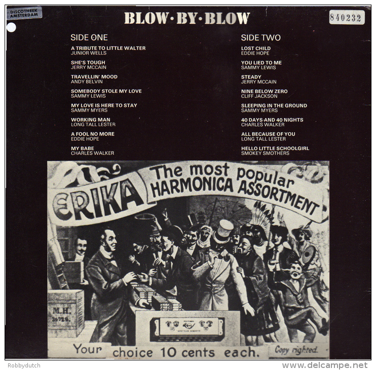 * LP *  BLOW BY BLOW ( An Anthology Of Harmonica Blues) (Holland 1979) - Blues