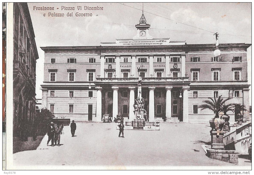 LAZIO-FROSINONE-FROSINONE PIAZZA VI DICEMBRE PALAZZO DEL GOVERNO - Frosinone