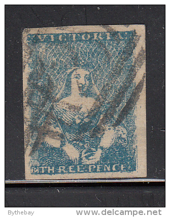Victoria Used Scott #4 3p Victoria, Type II - Used Stamps