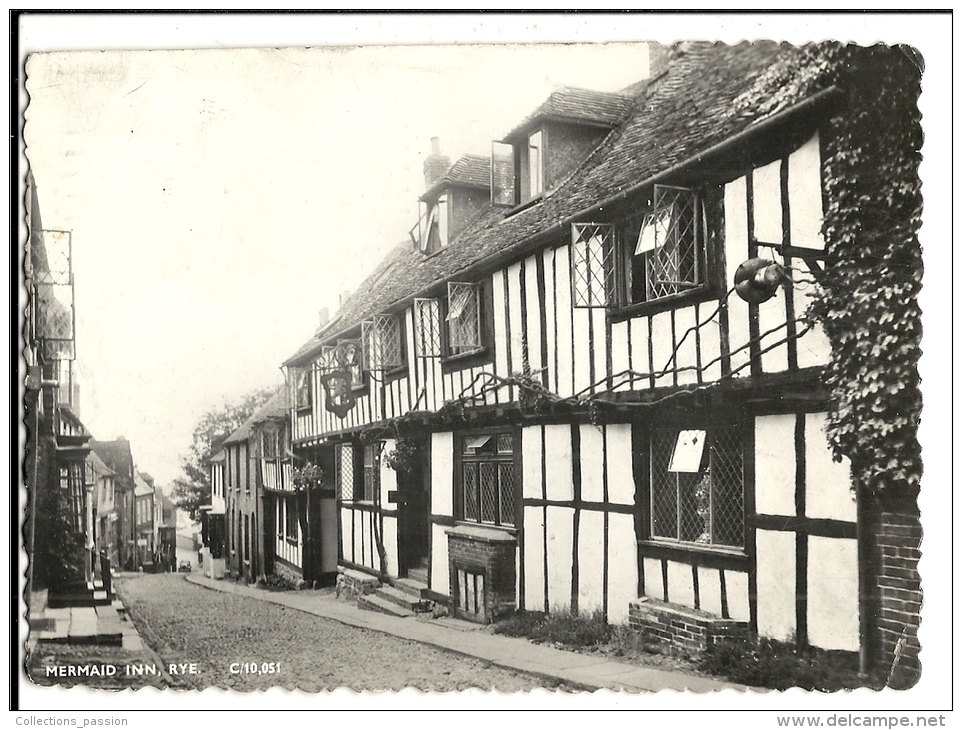 Cp, Angleterre, Rye, Mermaid Inn, Voyagée 1956 - Rye