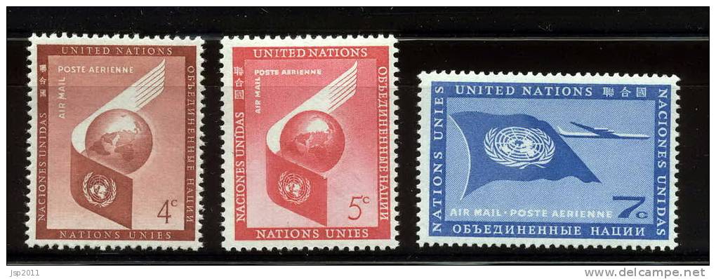 UN New York 1957 Michel 59-61 MNH (**) - Unused Stamps