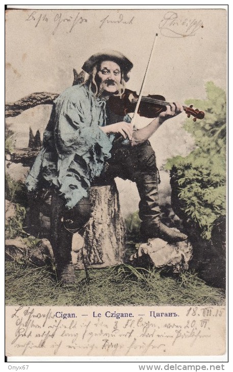 Musicien Personnage Ambulant Avec Violon-  Czigane-Cigan-Gitan-Gipsy - Ph. Bäcker, Brody (Osterreich-Austria-Autri Che) - Cantanti E Musicisti