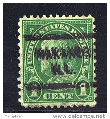 MAKANDA, IL  Double Print   Sc 552 - Precancels