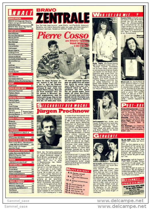 Bravo Zeitschrift Nr. 16 / 1987 Mit : Münchner Freiheit  -  Genesis  -  Duran Duran  -  Steffi Graf - Kinder- & Jugendzeitschriften