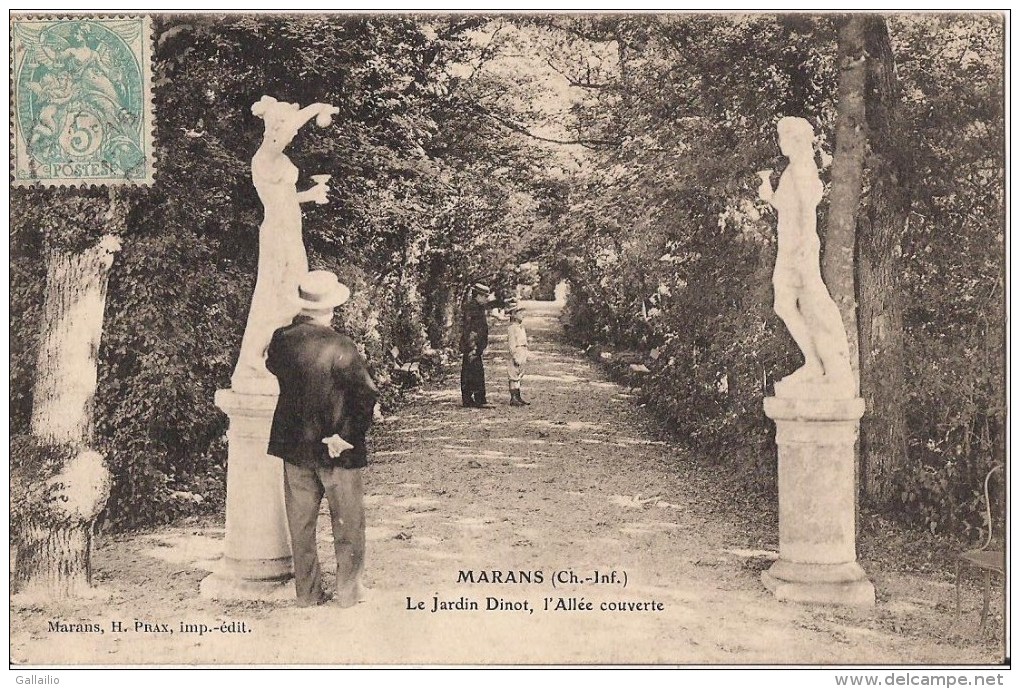 MARRANS LE JARDIN DINOT L'ALLEE COUVERTE CPA ANIMEE EDITION PRAX - Other & Unclassified