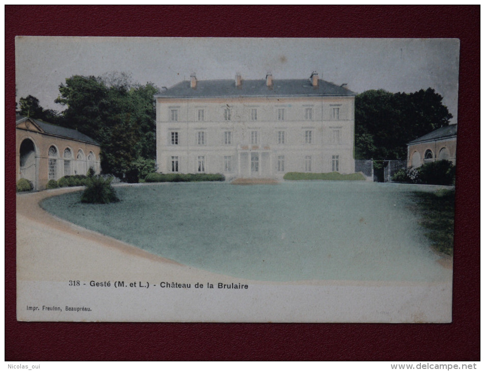 49 GESTE M ET L  CHATEAU DE LA BRULAIRE - Châteaux