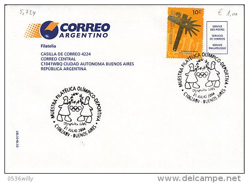 Argentinien-Buenos Aires 2004. Muestra Filatelica Olimpico-Deportiva (5.724) - Cartas & Documentos