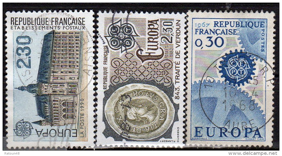 Petit Lot N° 1521-2208-2642  - Oblitéré  -EUROPA - FRANCE - Collections