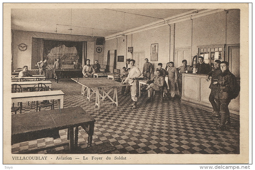 Villacoublay Aviation Foyer Du Soldat Ping Pong  Billard Table Tennis - Tafeltennis