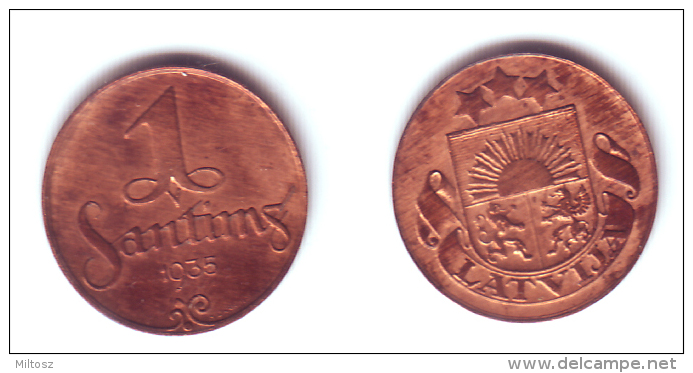 Latvia 1 Santims 1935 - Lettonie