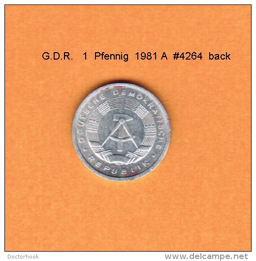 G.D.R.   1  PFENNIG  1981 A   (KM # 8.2) - 1 Pfennig