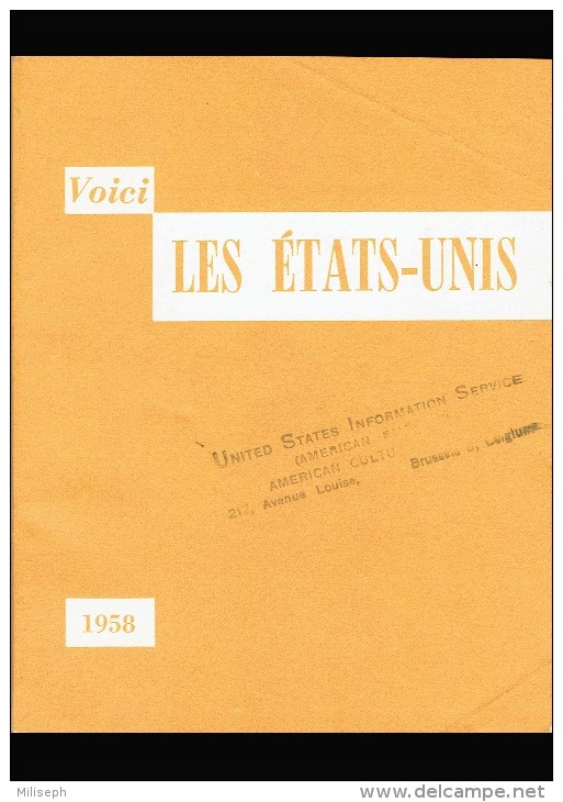 Revue Touristique " Voici Les ETATS-UNIS " - ( Distribué Lors De L´ Exposition Universelle De Bruxelles 1958)   (3758 ) - Voyages