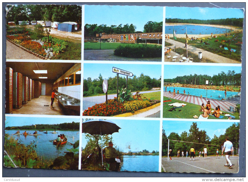 CP Domaine Hengelhoef HOUTHALEN Camping PARC ATTRACTION Multi Vues Bonjour Souvenir Voyagé 1976 - Houthalen-Helchteren