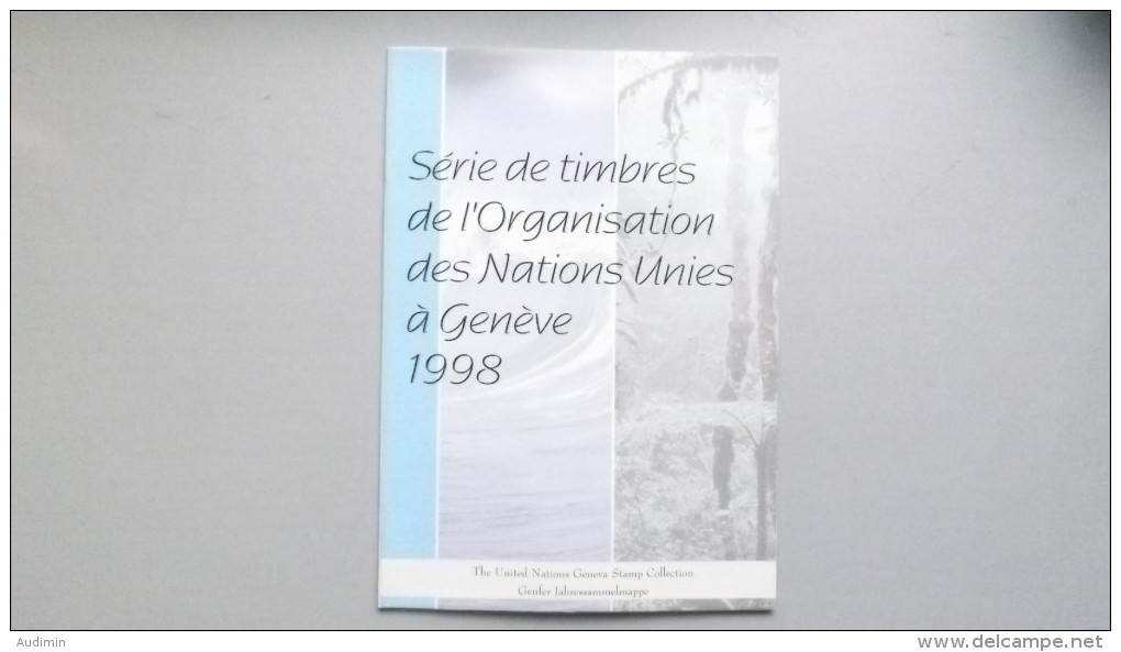 UNO-Genf 329, 334/53, Bl. 10 Souvenir-Folder 1998 **/mnh, Jahreszusammenstellung 1998 - Ungebraucht