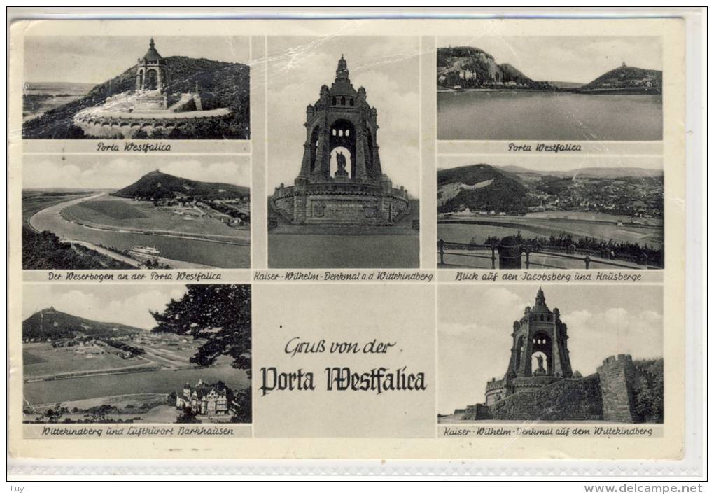 Gruß Von Der PORTA WESTFALICA - Mehrbildkarte - Porta Westfalica