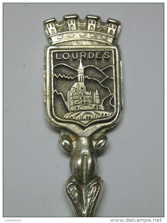 CUILLERE De Collection Poinçon - Armoiries Blason LOURDES (Hautes Pyrénées) Dans Boîte - Cuillers