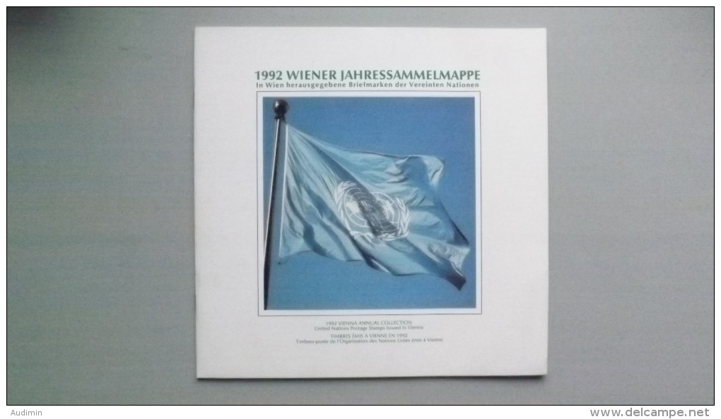UNO-Wien 125/35 Souvenir-Folder 1992 Oo/used, Jahreszusammenstellung 1992 - Gebraucht