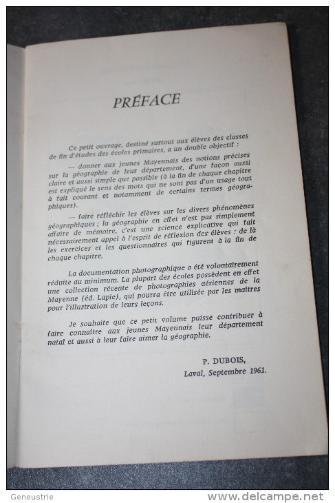 Livret "Petite Géographie  De La Mayenne" Par P. Dubois - Maine - Centre - Val De Loire