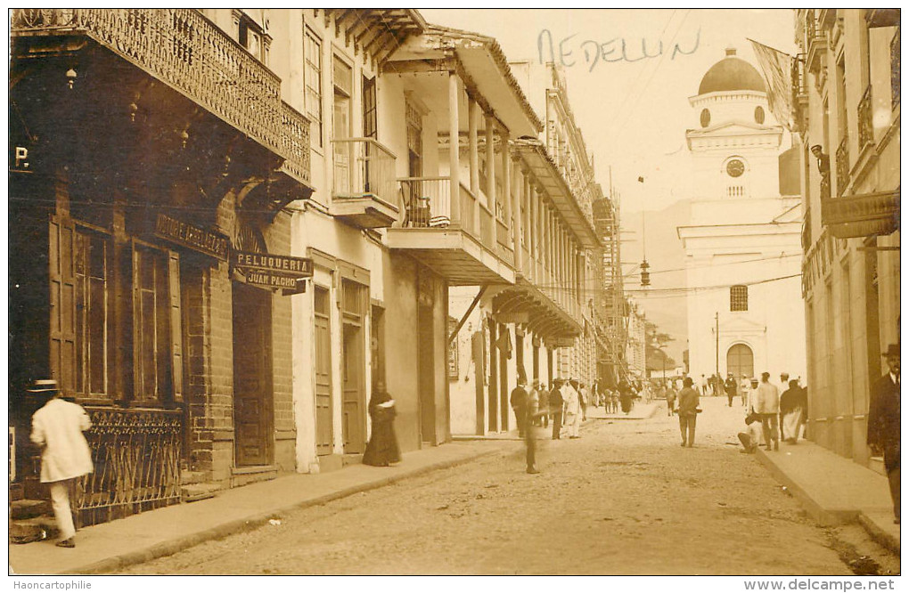 Colombie : Medellin - Carte Photo - Colombie