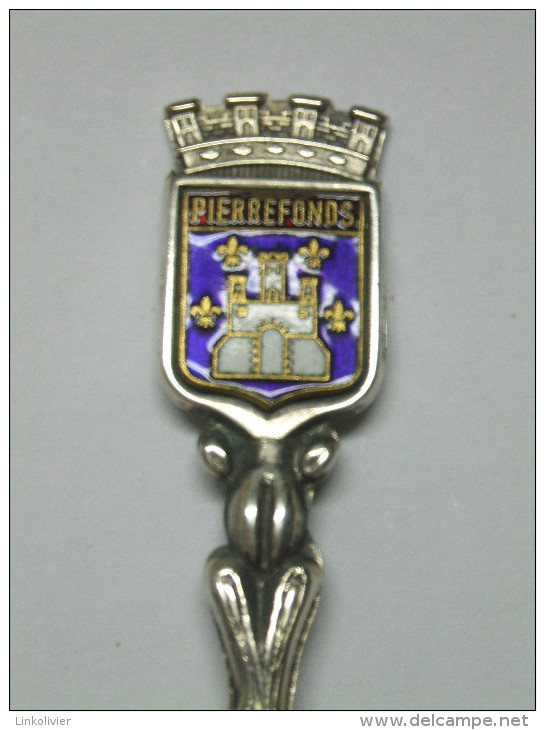 CUILLERE De Collection Poinçon - Armoiries Blason PIERREFONDS (Oise) Dans Boîte - Cuillers