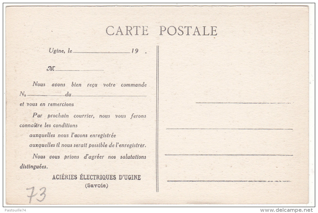 Vue  Générale  Des  Acieries  Electriques  D' UGINE  (Savoie) - Ugine