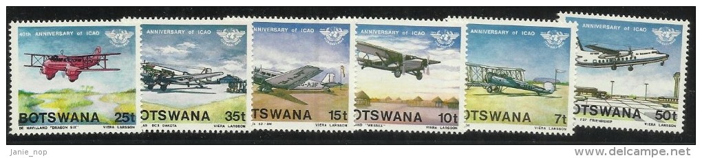 Botswana 1984 ICAO 40th Anniversary Set MNH - Botswana (1966-...)