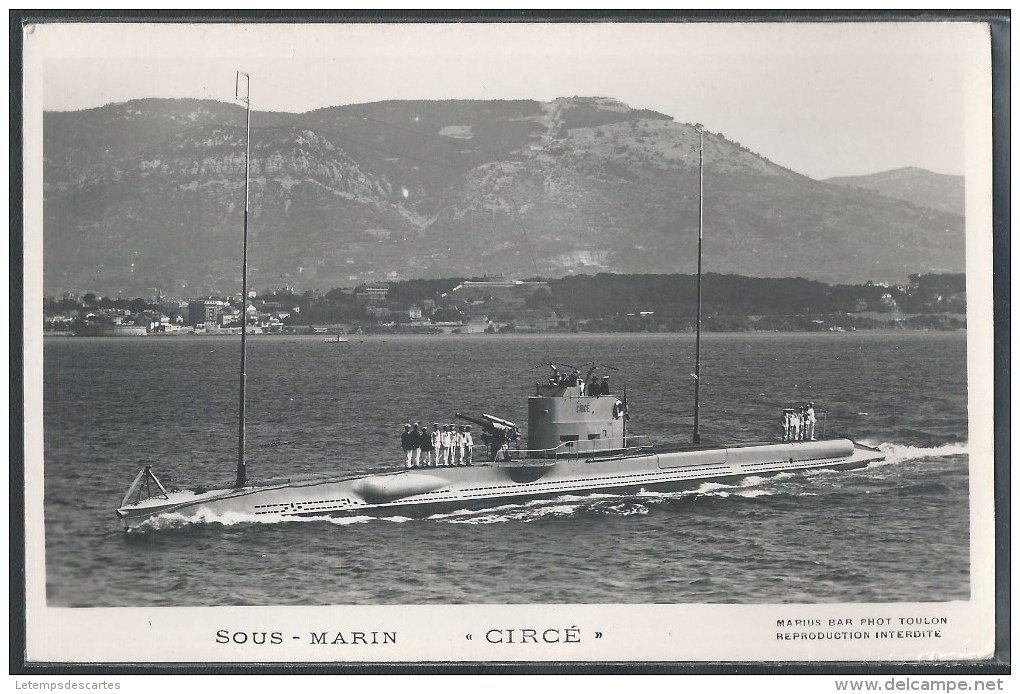 - PHOTO BATEAUX - Sous-Marin Circé - Unterseeboote